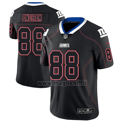 Maglia NFL Limited New York Giants Evan Engram Nero Color Rush 2018 Lights Out